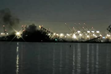 Baltimore Keybridge Collapse Video